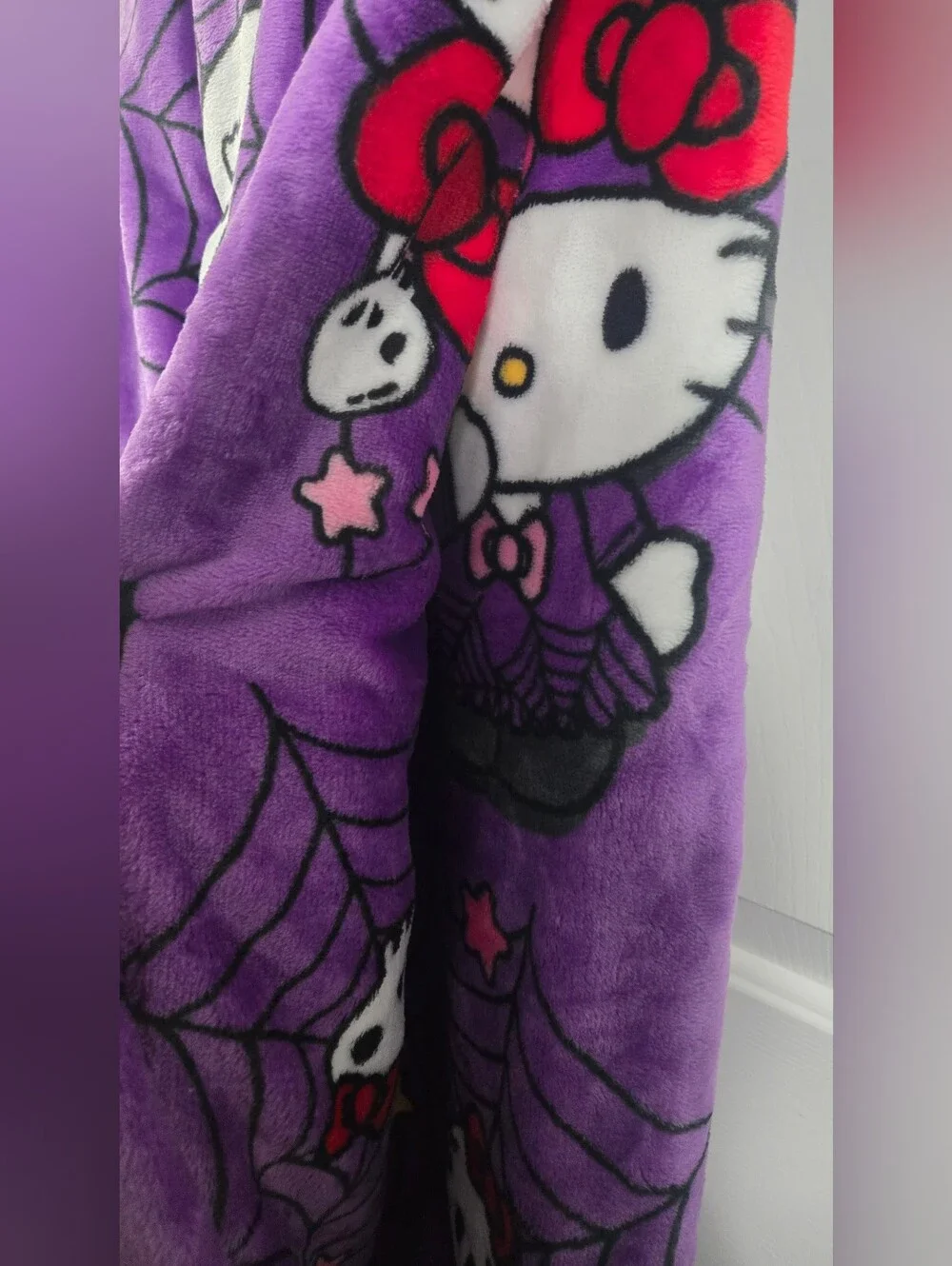 Hello Kitty Halloween Plush Throw - Purple 50x70